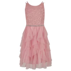 Girls 7-16 Speechless Lace to Tulle Floral Dress