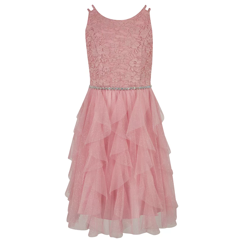 Girls 7-16 Speechless Lace to Tulle Floral Dress 3 Girls 7-16 Speechless Lace to Tulle Floral Dress