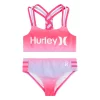 Girls 7-16 Hurley Braided Strap Bikini Top & Bottoms Swimsuit Set -Bonnie Jean Sales 5942078