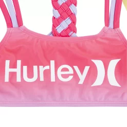 Girls 7-16 Hurley Braided Strap Bikini Top & Bottoms Swimsuit Set -Bonnie Jean Sales 5942078 ALT2