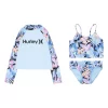 Girls 7-16 Hurley Rashguard, Top & Bottoms Swimsuit Set -Bonnie Jean Sales 5942079