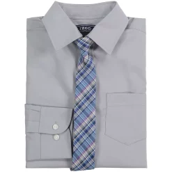 Boys 8-20 IZOD Stretch Solid Button-Front Shirt & Tie Set 11 Boys 8-20 IZOD Stretch Solid Button-Front Shirt & Tie Set -Bonnie Jean Sales 6114549 ALT